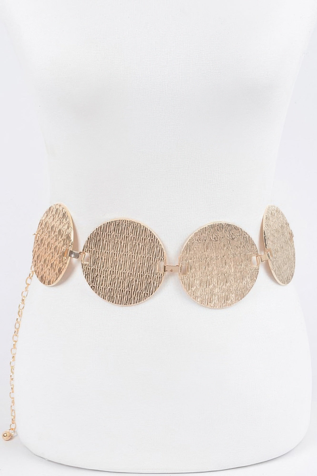 Iron Circular Plated Plus Size Belt